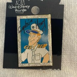 Disney Cruise Line Captain Portrait Pin Signed Captain Henry 2001